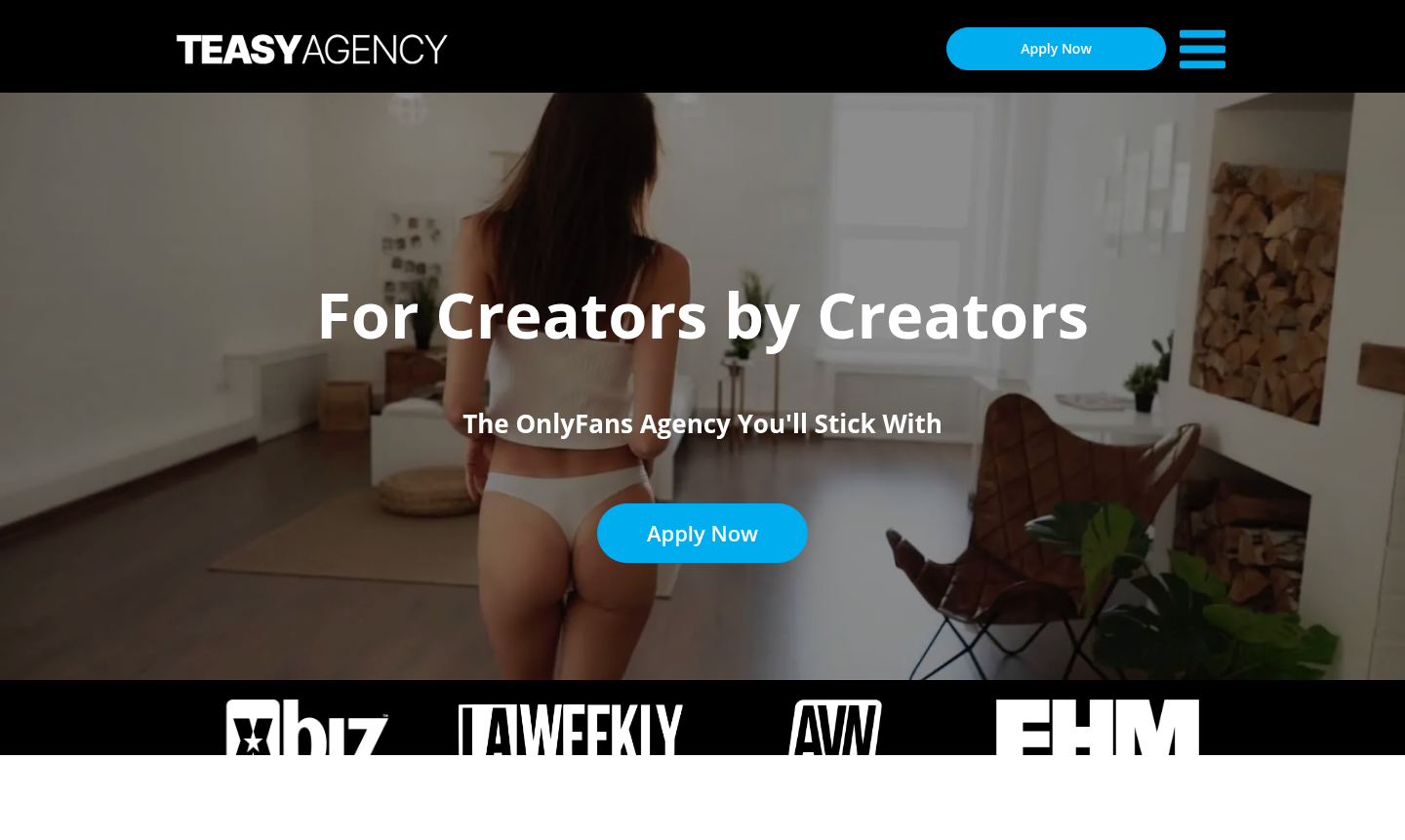 Screenshot of TEASY Agency website