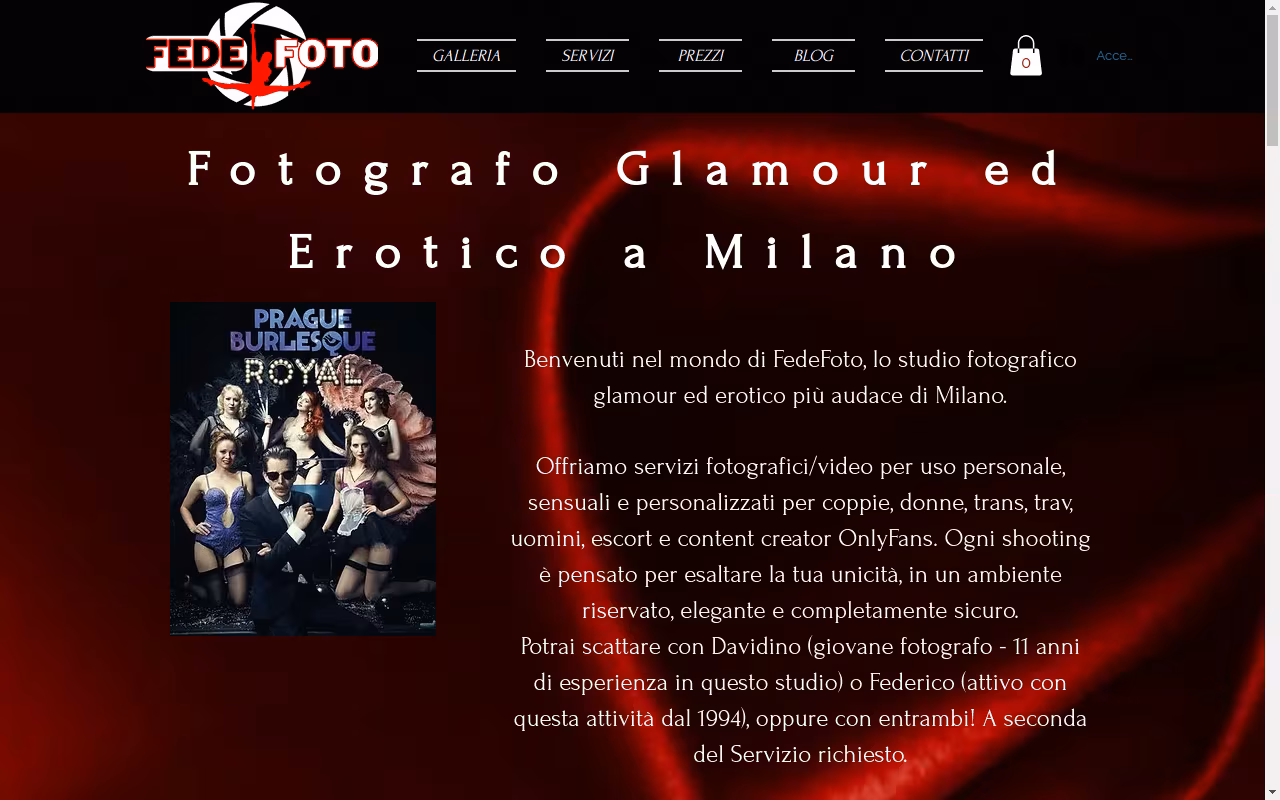 Federico fotografo glamour Milano