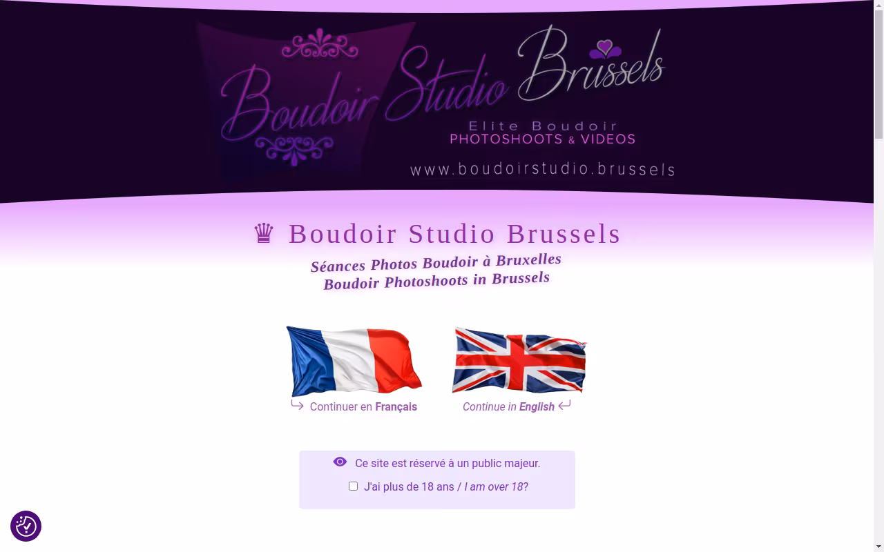Photographe Boudoir Studio Brussels