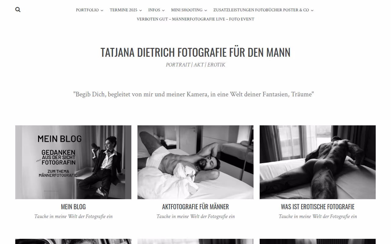 Tatjana Dietrich Fotografie für den Mann