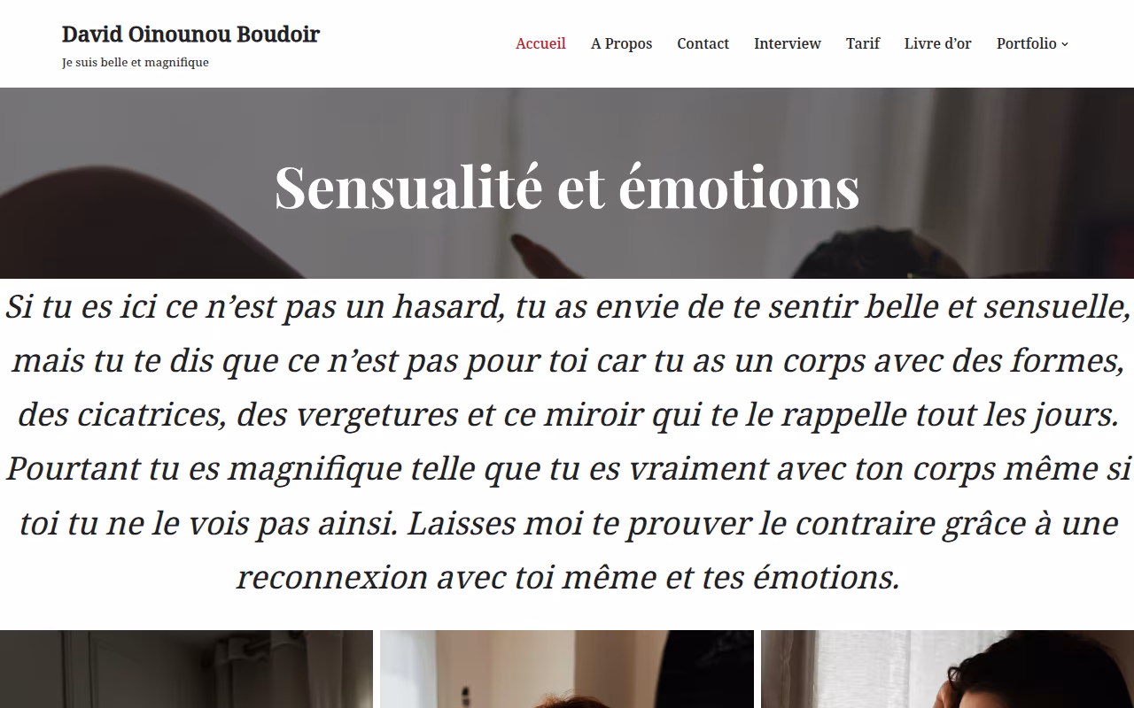 David Oinounou - Photographe Boudoir