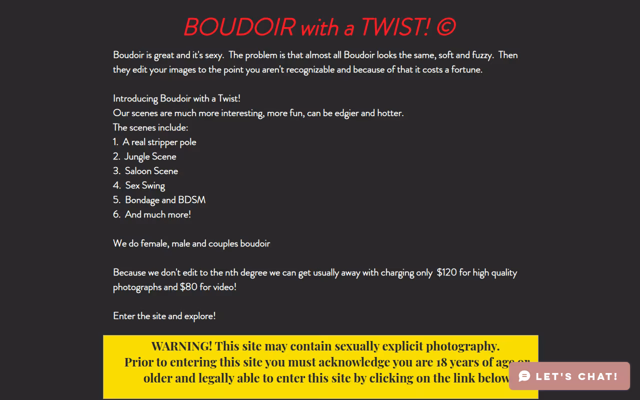 Boudoir with a Twist!
