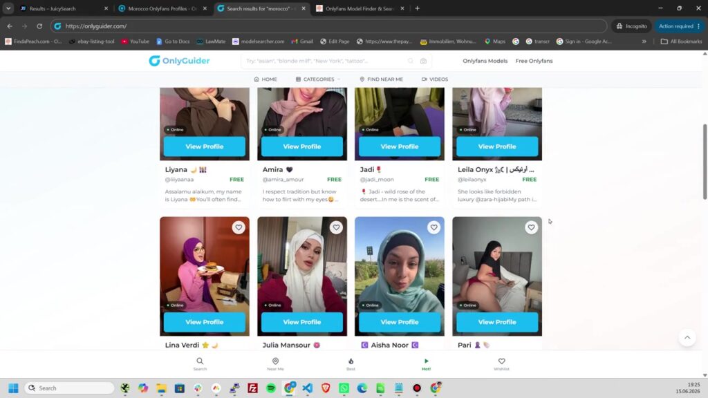 OnlyGuider results shown during the Morocco comparison