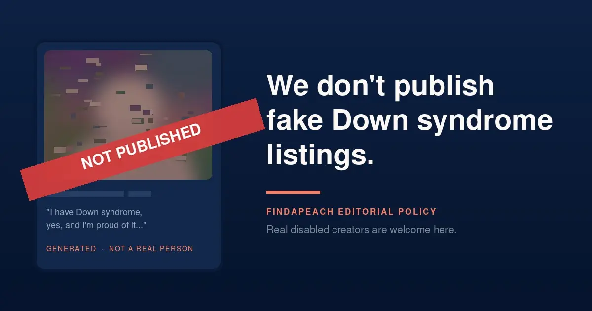 We Don't Publish Fake Down Syndrome Listings. Here's Why.