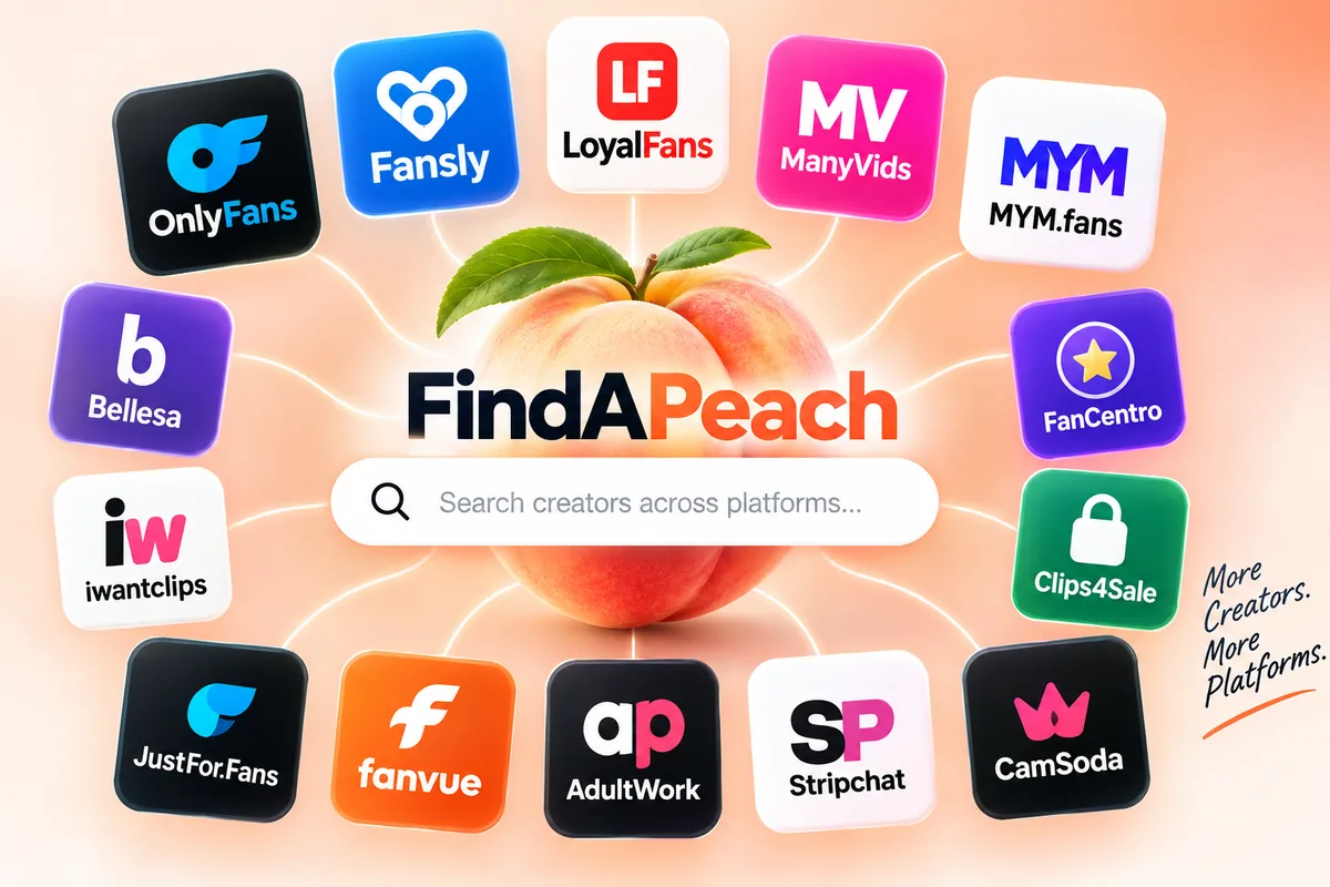 FindAPeach is now a multi-creator platform aggregator